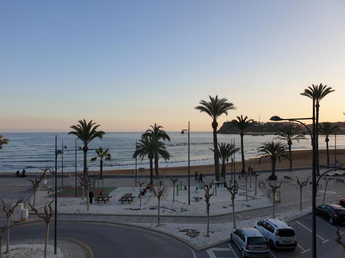Vistas Al Mar Desde La Playa De El Rihuete En Puerto De Mazarron 아파트 외부 사진